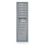 View 9 Door Standard 4C Mailbox with 1 Parcel Door